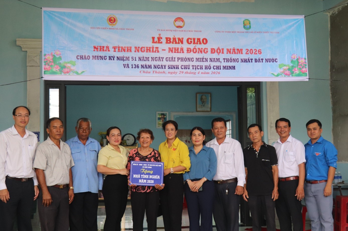 Châu Thành trao nhà tình nghĩa cho gia đình người có công