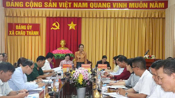 Đảng ủy xã Châu Thành sơ kết công tác tháng 4, triển khai nhiệm vụ tháng 5 năm 2026