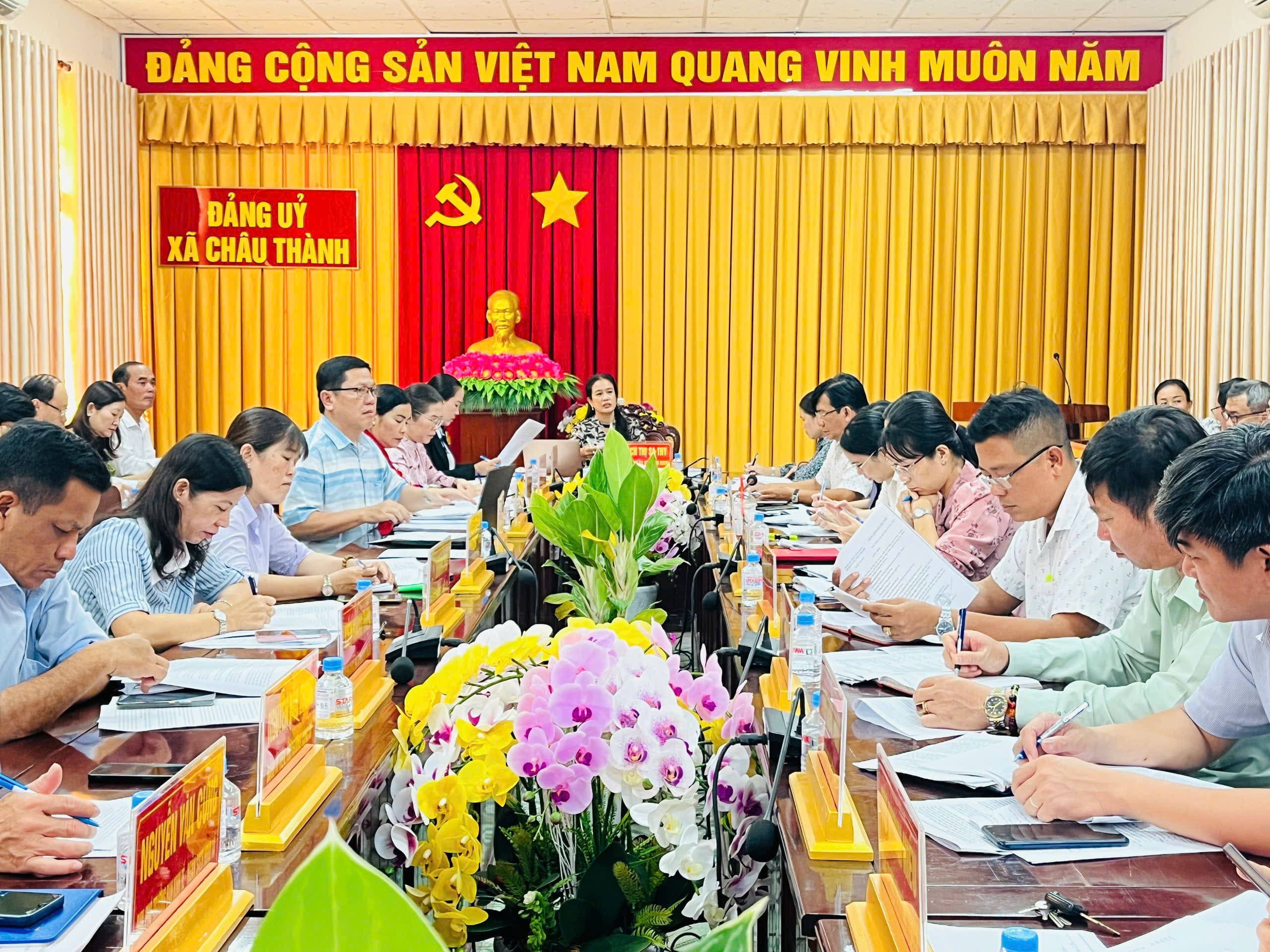 Hội nghị Ban Chấp hành Đảng bộ xã Châu Thành mở rộng xem xét nhiều nội dung quan trọng