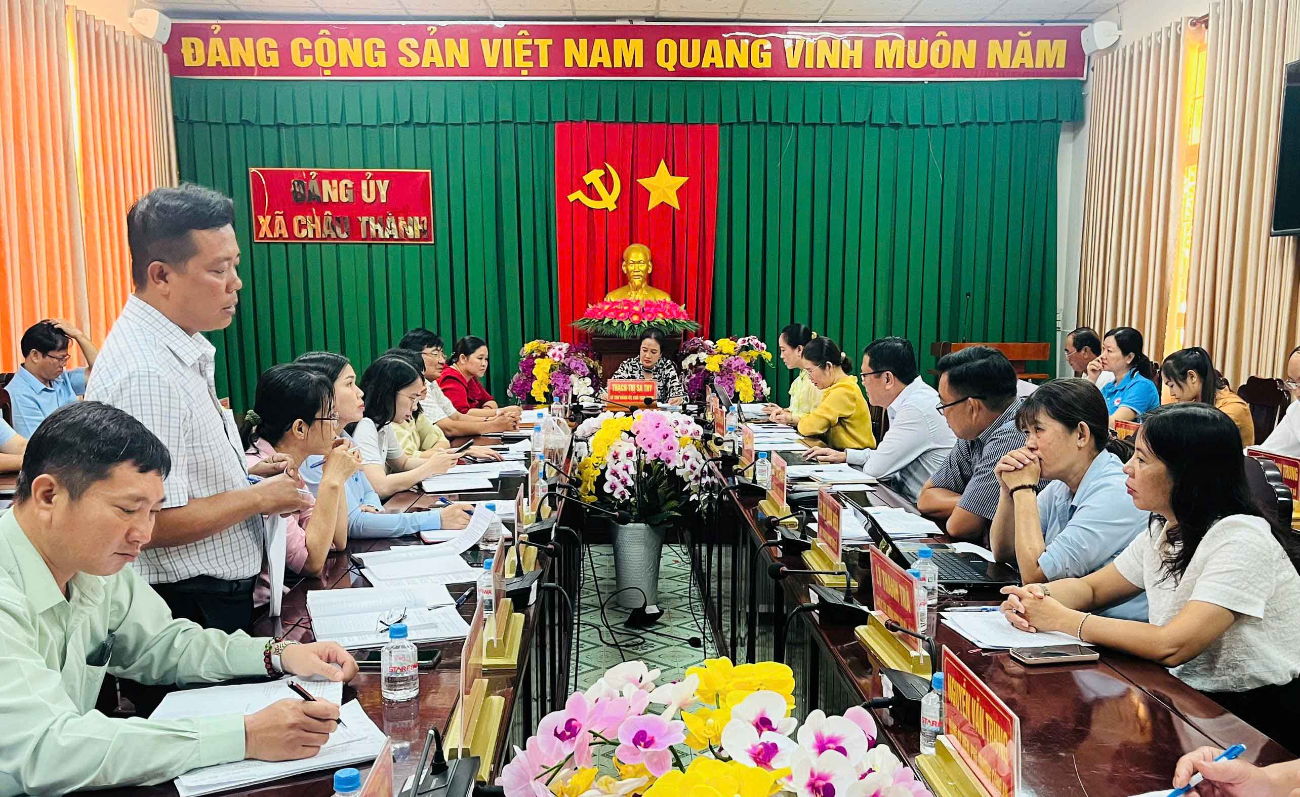 Đảng ủy xã Châu Thành tổng kết thực hiện Nghị quyết 18-NQ/TW về tiếp tục đổi mới, sắp xếp tổ chức bộ máy của hệ thống chính trị tinh gọn, hoạt động hiệu lực, hiệu quả