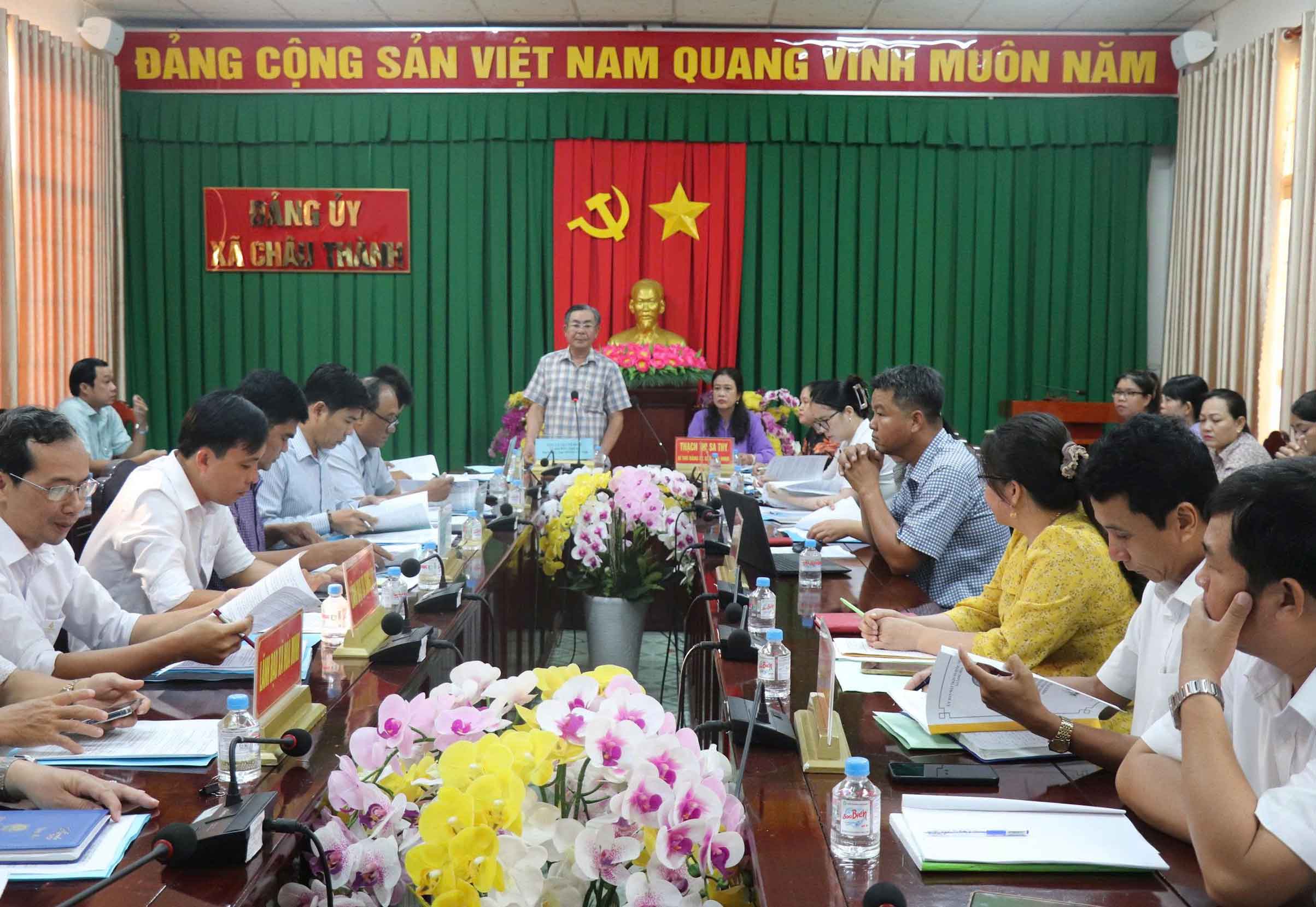 Ủy ban MTTQ Việt Nam tỉnh làm việc với các xã về công tác chuẩn bị Đại hội 